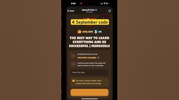 MemeFi YouTube video secret code today 4 September || #memefi #memeficode #crypto #code #codes