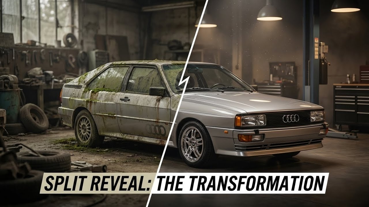 Asmr Car  Full Restoration of a Silver Audi Quattro 1984  from Total Disrepair to Looking New