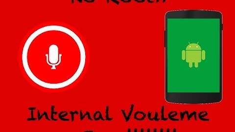 How to record internal sound on an android phone *NO ROOT