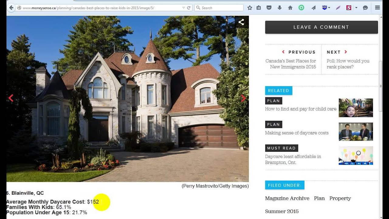 Canada's Best Places to Raise Kids 2015 
