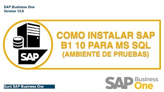 Como instalar SAP B1 10 para SQL (Ambiente de pruebas)