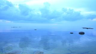 Infinite Ocean | Blue Hour Sky Reflection in 4K • Calm Sea Ambience