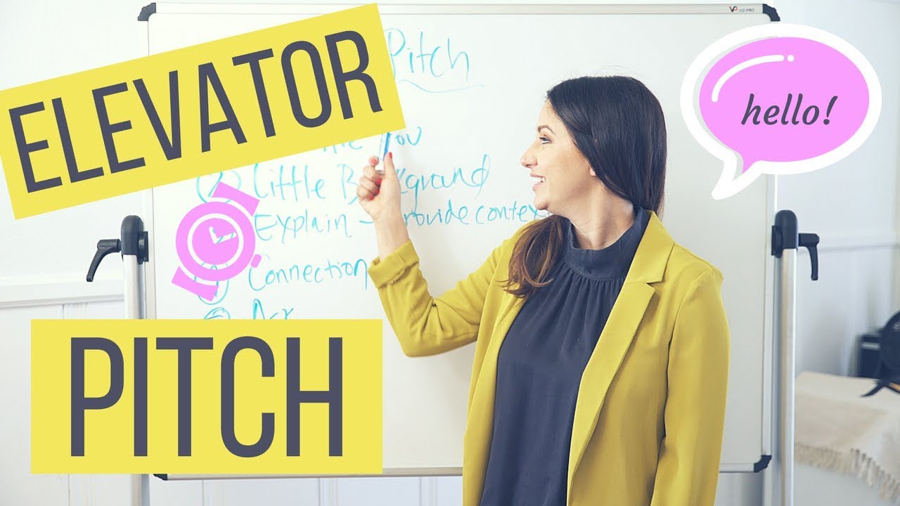 How To Create Your 30 Second Elevator Pitch! | The Intern Queen
