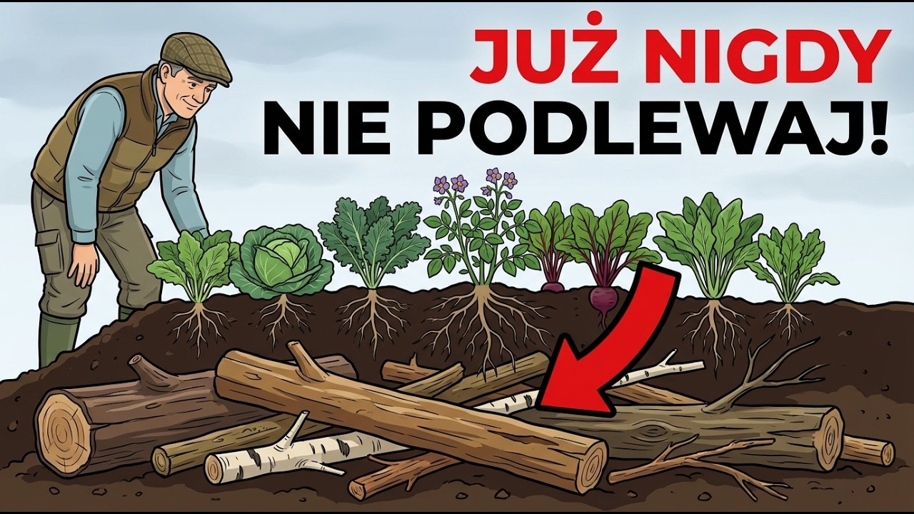 Zakop rozkładające się drewno pod rośliny: dlaczego zapomnieliśmy o tej metodzie