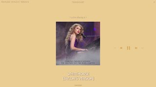 taylor swift - white horse (taylor's version) [sped up   reverb]