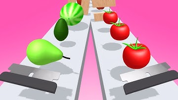 Slicer Runner Game! Very satisfying and relaxing ASMR slicing video