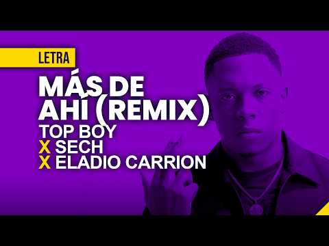 Más de Ahí Remix - Top Boy TGR x Eladio Carrion x Sech (Letra / Lyrics) | Hits Urbanos