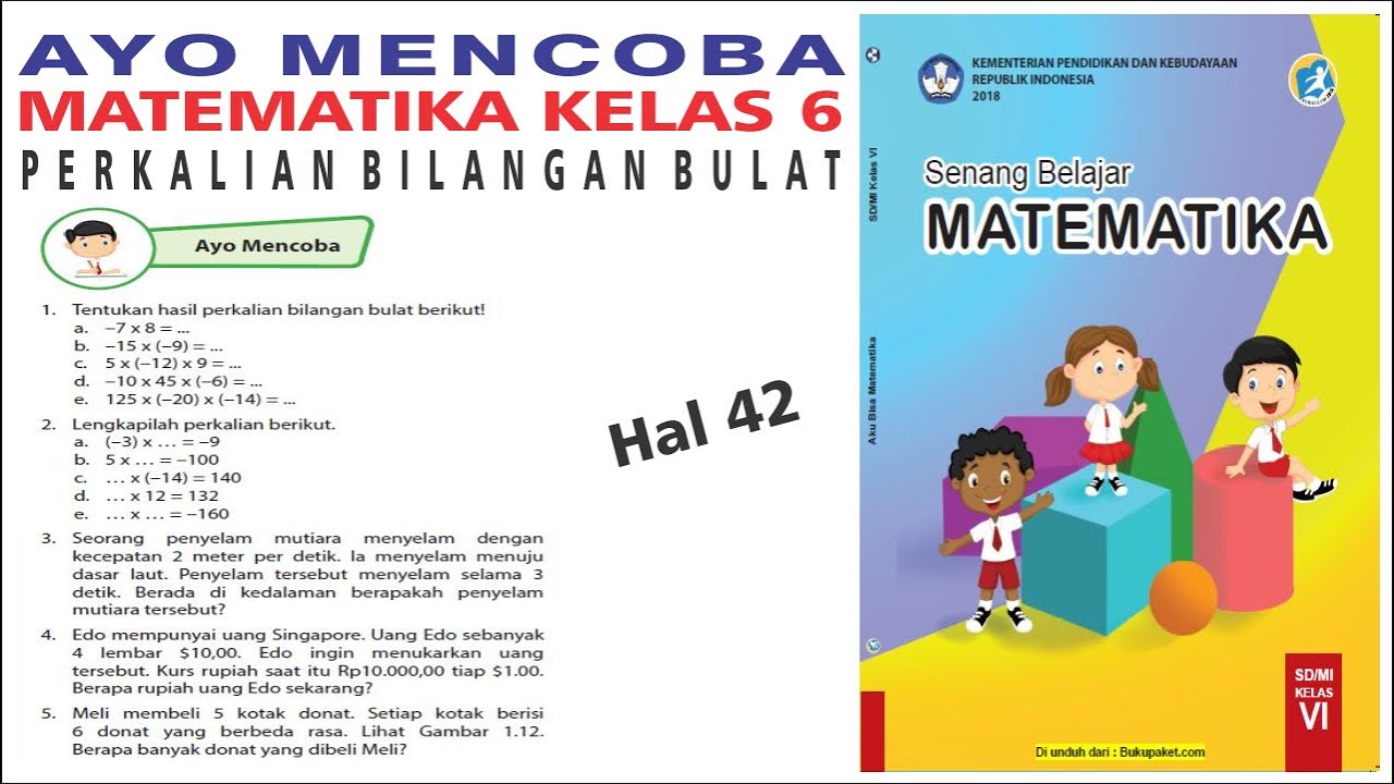 Belajar matematika kelas 6 sd bilangan bulat