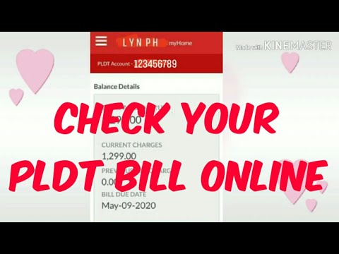 Check your PLDT bill online