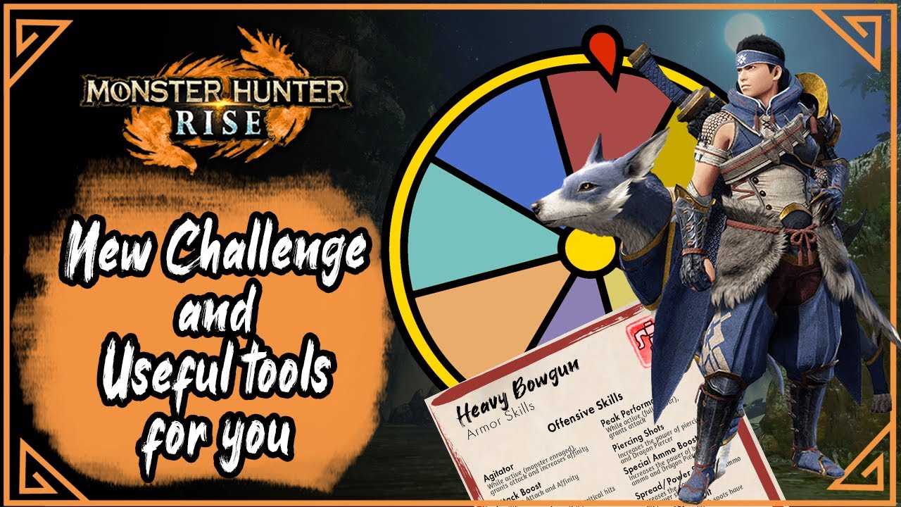 Monster Hunter Rise | Armor Skills cheat sheets and Spin the Wheel ...