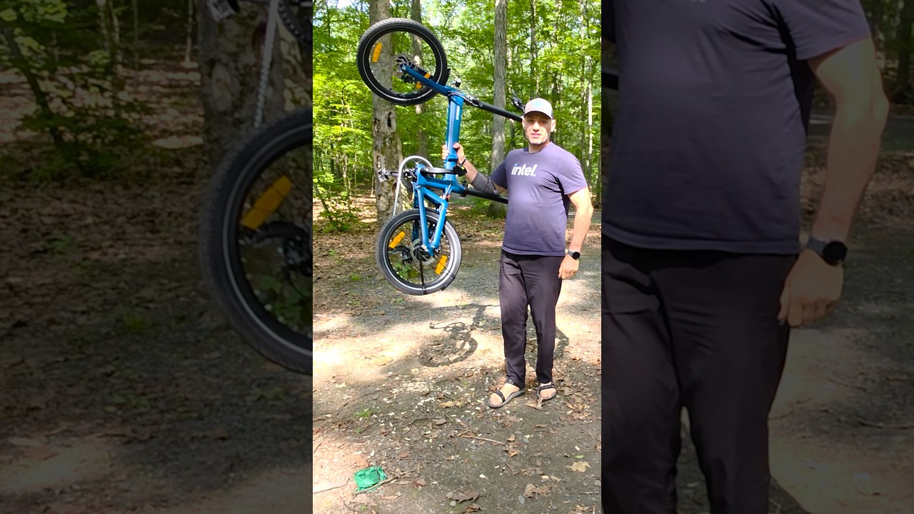 Fastest and Lightest Folding Ebike with Suspension I Tried – Tezeus Swift #shorts #ebike #bikelife