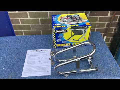 Motorcycle van wheel clamp Pingle wheel chock quick release ideal van  @CustomCruisersLimited