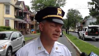 Troy police Capt. Dan DeWolfe talks about details in the fatal stabbing at 93 six Avenue In Troy
