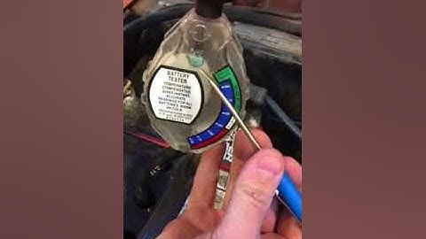 Battery specific gravity test