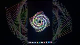 Python turtle graphics | Beautiful pattern 😍 #shortvideo #shortsfeed #shorts