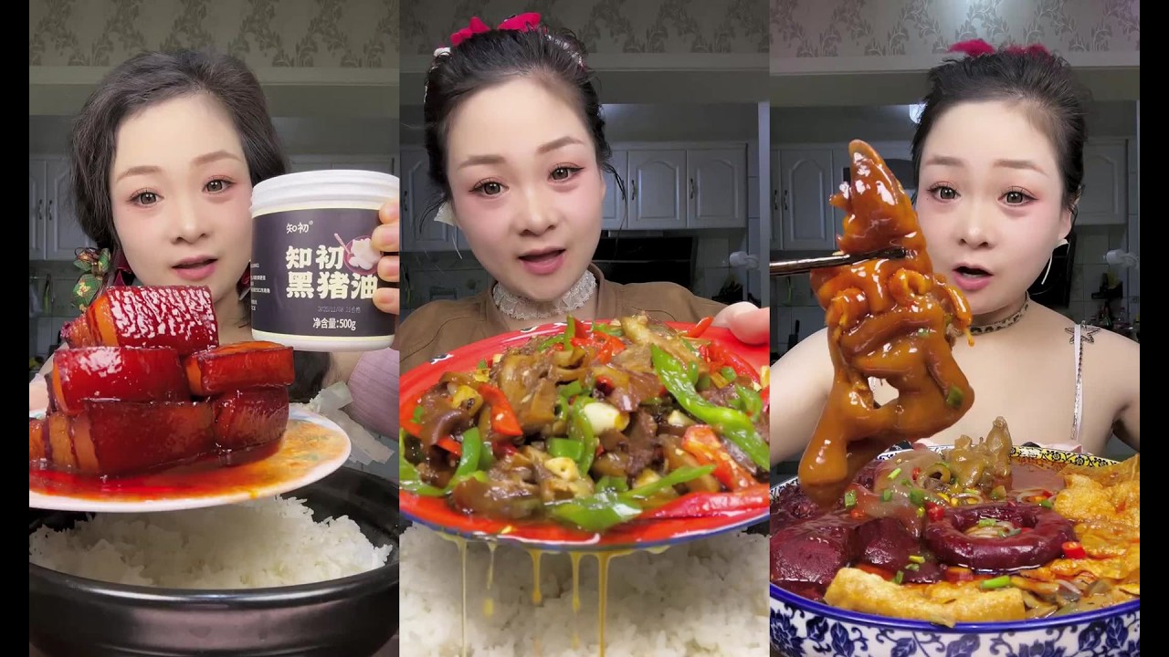 ASMR MUKBANG SEAFOOD DELICIOUS PORK BELLY  EATING SHOW 吃播taotao