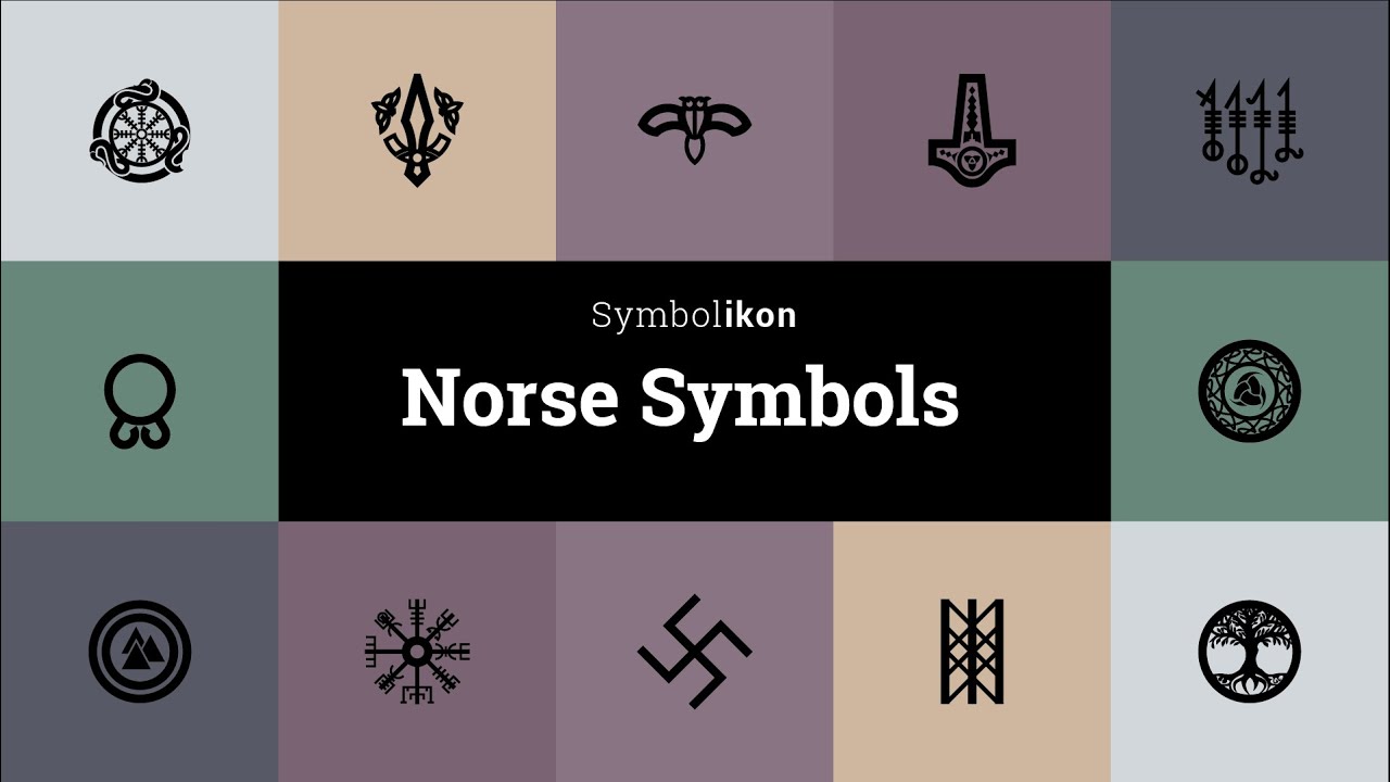 Norse Symbols - Norse Icons - Viking Symbols - Viking Icons - Nordic Symbols - North Europe Symbols