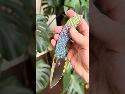 Twosun Maverick TS177 Tepe Design M390 Knife Laser Anodized Knife Mod Shaved Flipper 