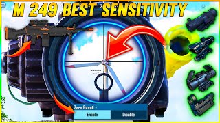 M249 All Scope Zero Recoil Control Sensitivity 2023 Bgmi M249 Best Sensitivity Pubg Mobile