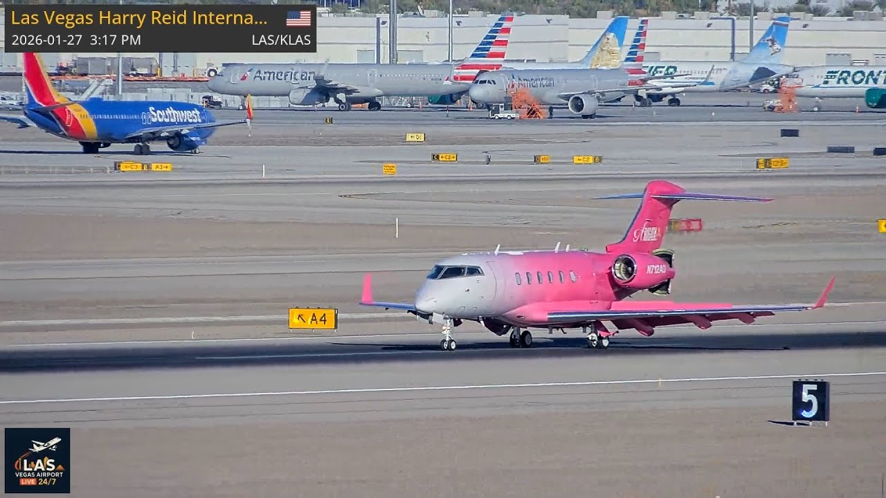 PINK POWER JET INVADES LAS Vegas! Abogada Air, N712AQ, Epic