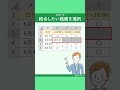 【結合せずに文字を中央にする方法】Excelでは、やっても問題ない結合とやってはいけない結合があります。どうしても結合したいように見せたいときは裏技もあるので知っておくと便利です✨#Shorts