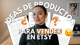 Productos digitales para vender en Etsy que están EN TENDENCIA  y que los vende MUY POCA GENTE
