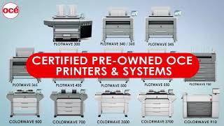 Certified Pre-owned Canon Océ Printers and Systems