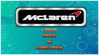 How to Draw the McLaren Logo (Car Logos)||How to draw the McLaren logo(car logos)|Coreldraw| Drawing