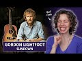 Capture de la vidéo Vocal Coach's First-Time Reaction To Gordon Lightfoot Feat. The Song "Sundown"