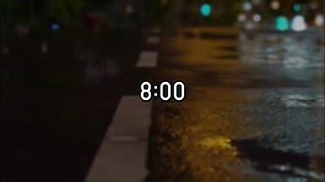 8 Minute Timer with Rain Sounds - Countdown Timer