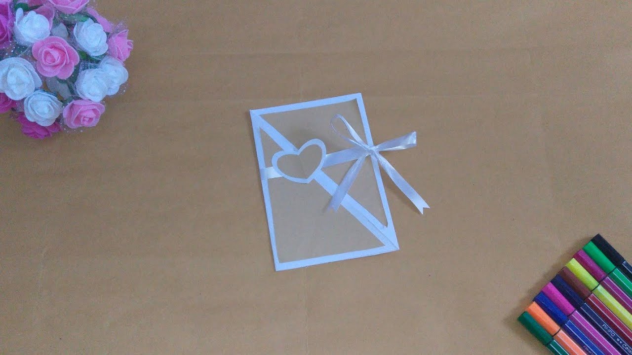 Cara Membuat Kartu Ucapan Dari Kertas Dengan Mudah Youtube