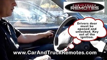 Toyota Corolla Replacement Remote Programming 2003 2008