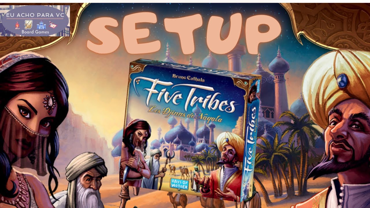 Five Tribes - Como se faz o setup? - Board game Galapagos Jogos e Days of  Wonder 