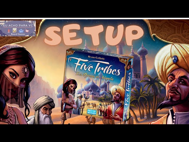 Five Tribes - Como se faz o setup? - Board game Galapagos Jogos e Days of  Wonder 