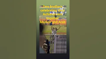 Manton And Arab Celebrating Their Achievements Together Dr T AO Trophy 2025 