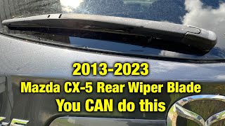 HOW TO REPLACE the Rear Wiper Blade on a 2013-2023 Mazda CX-5 - SUPER EASY by Buckle Up Studios 19,204 views 1 year ago 1 minute, 13 seconds