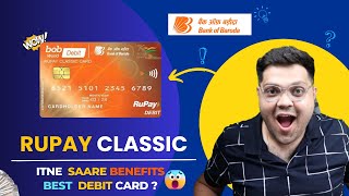 Bank of Baroda Rupay Classic Debit Card Full Details 2025 🔥 | Benefits &amp; Features