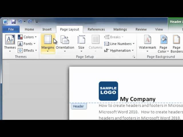4 ways to insert a custom header or footer in microsoft word header templates for word