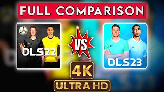 DLS 22 Vs DLS 23 | Full Game Comparison 4K