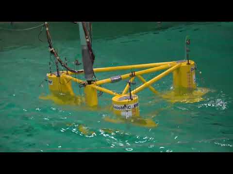 Tri-Floater Wave Basin Tests