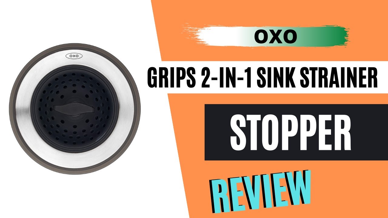 OXO Good Grips 2-in-1 Silicone Sink Strainer with Stopper