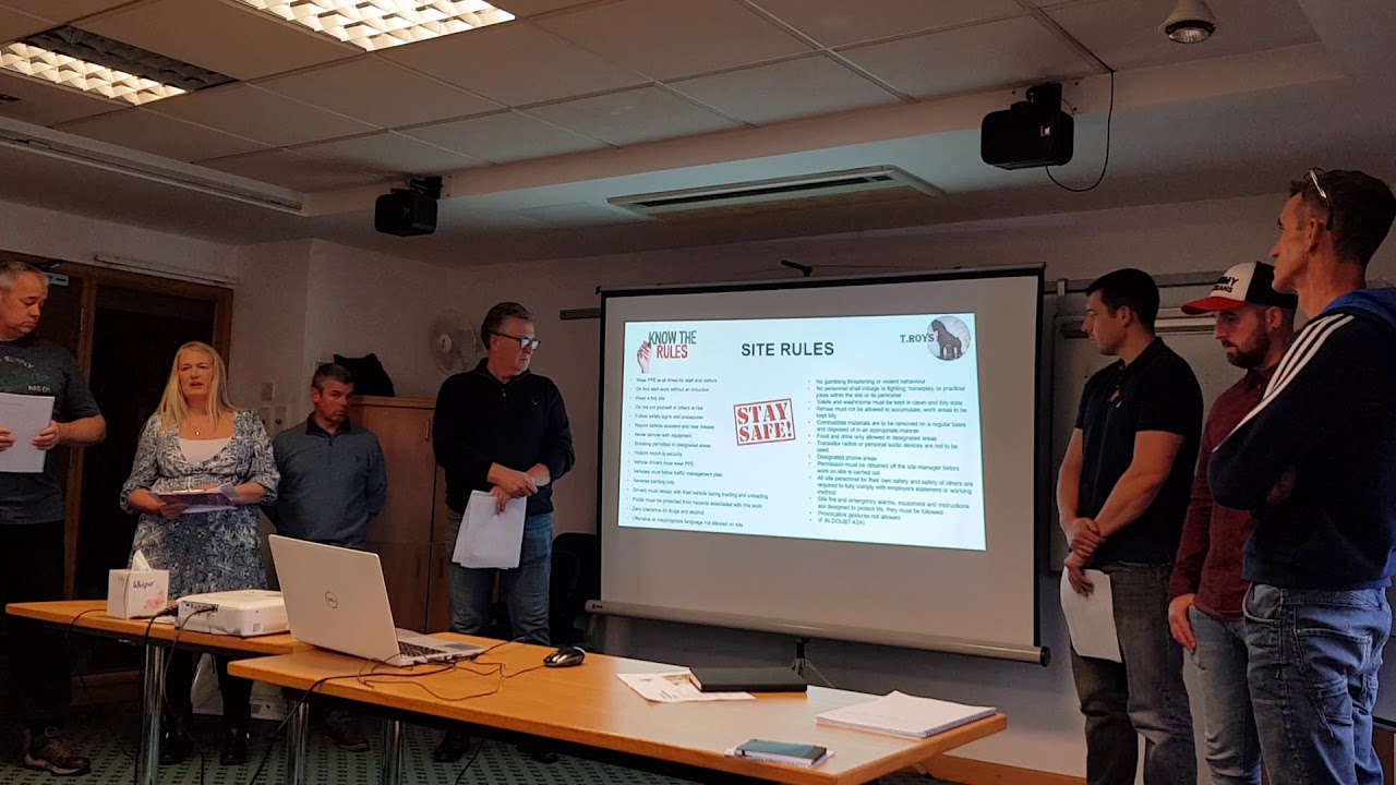 1/11/19 SMSTS site set up. Nottingham