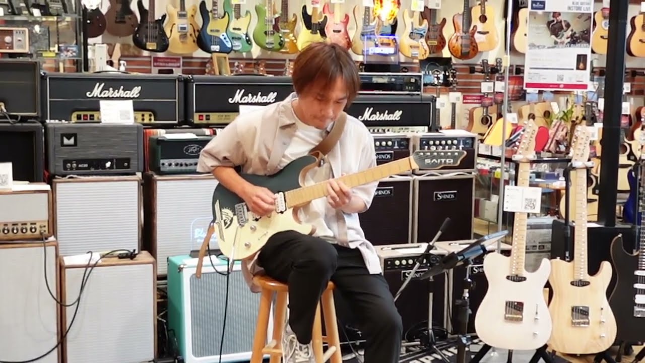 I tried out every SAITO GUITARS at a music store [Blue Guitars