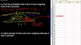 How to Compute Probability in a Normal Distribution Using Excel - Business Statistics Tips