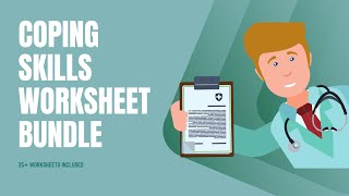Coping Skills Worksheets Bundle | Editable / Fillable / Printable PDF Templates