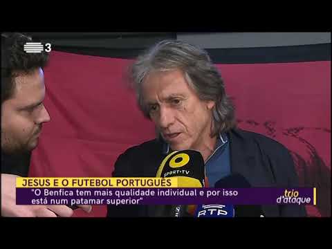 Jorge Jesus: "O Benfica tem mais qualidade individual" | Trio D'Ataque | RTP