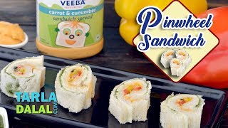 Pinwheel Sandwich recipe by Tarla Dalal Pinwheel Sandwich recipe by Tarla Dalal
