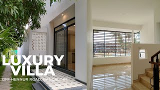 Luxurious 4bhk 3000 Sqft Villa In Hennur Road  Home Tour  Luxury Villas In North Bangalore