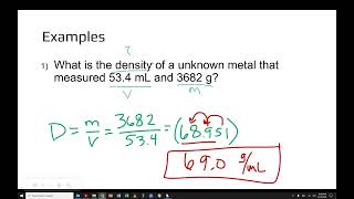 Density Notes