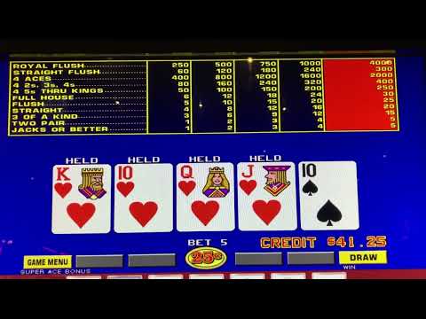 Royal Flush? Let’s See! Super Aces Bonus Poker! Live Play at Casino!
